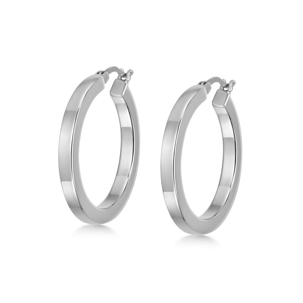 TITAN SILVER HOOPS – Sophie Lis